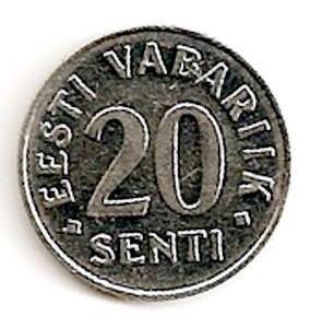 Estija. 20 centų ( 2006 ) AU